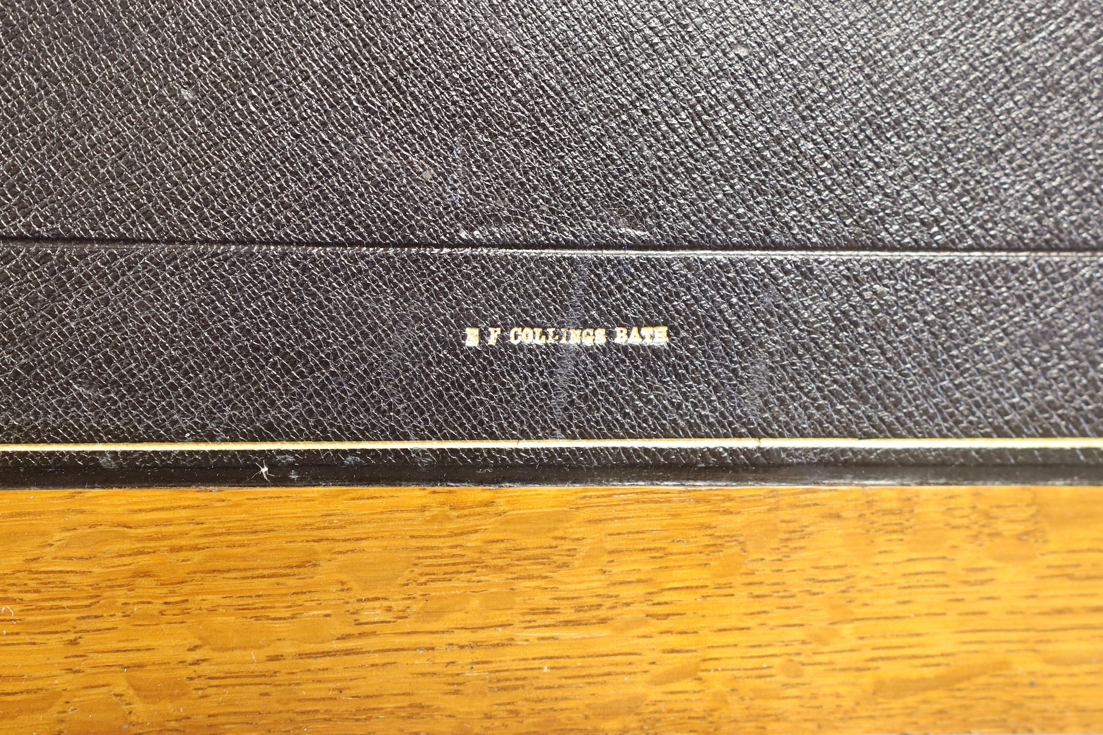 A Victorian oak stationary box/ writing slope